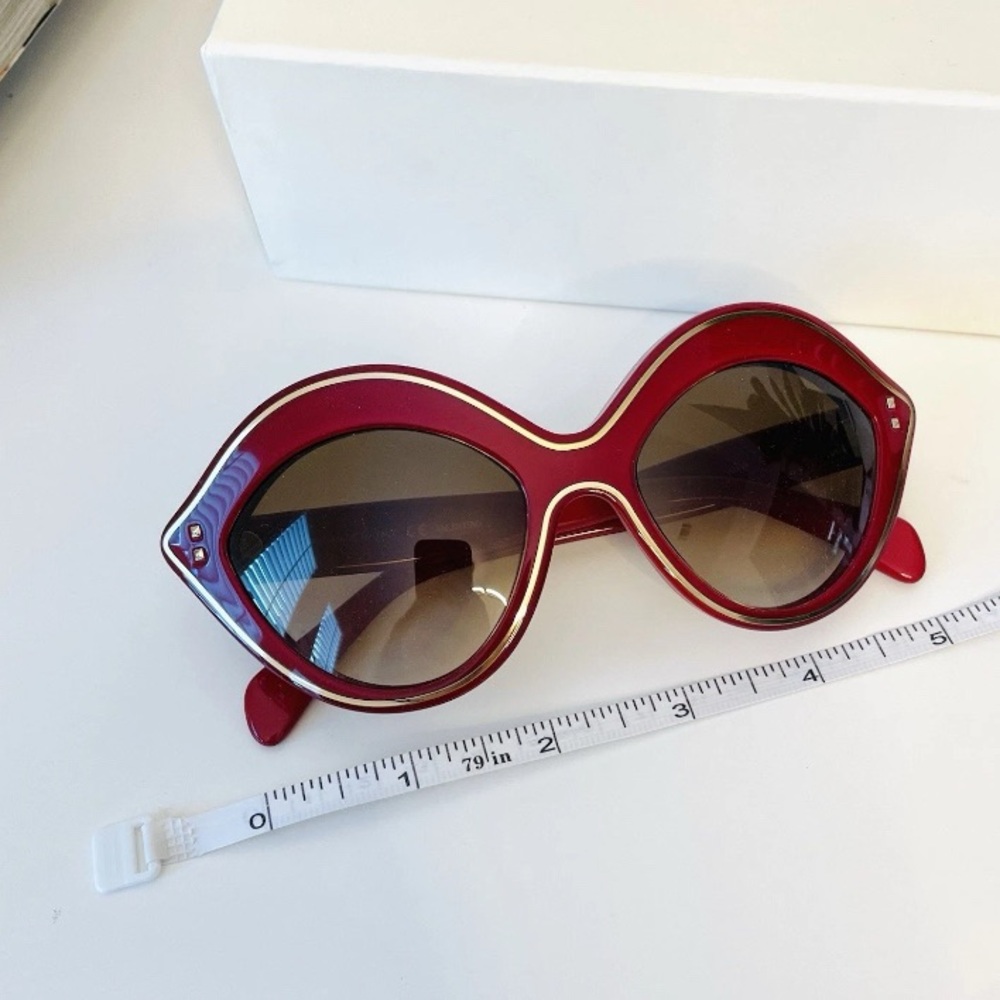 Valentino Red Sunglasses NWOT